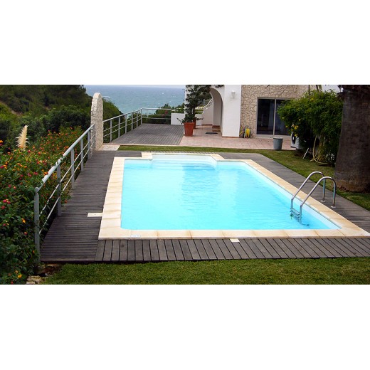 Piscine Monoblock en bloc polystyrène BRUXELLES 10*5 m