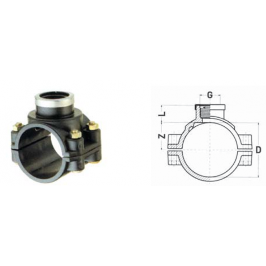 Colliers de prise en charge 50 x 1/2”